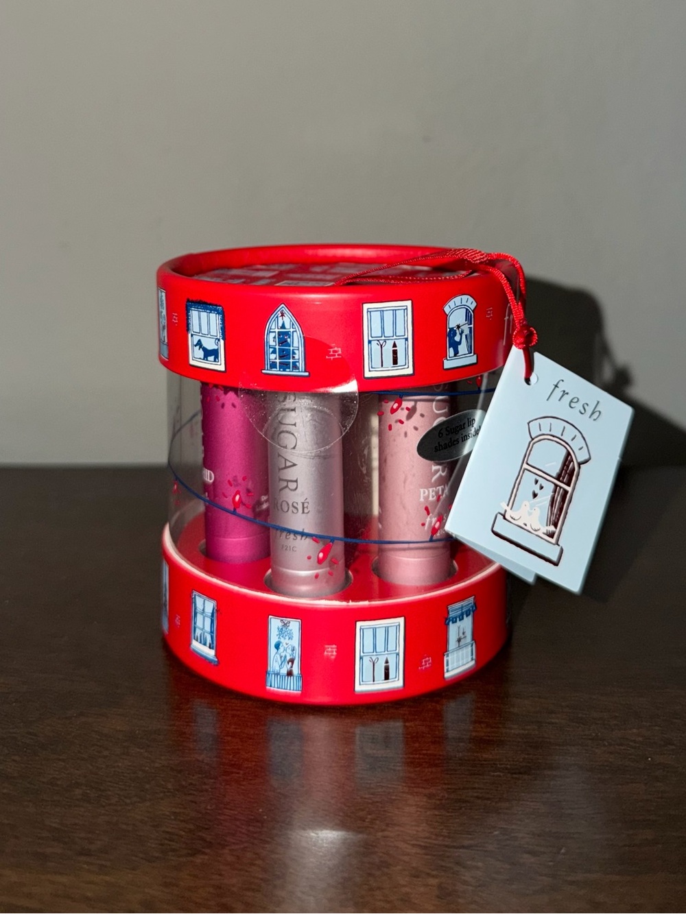 NWT! fresh, Sugar Lip Therapy Set — Red, Rose, Cream, Gold, Pink - Picture 2 of 4